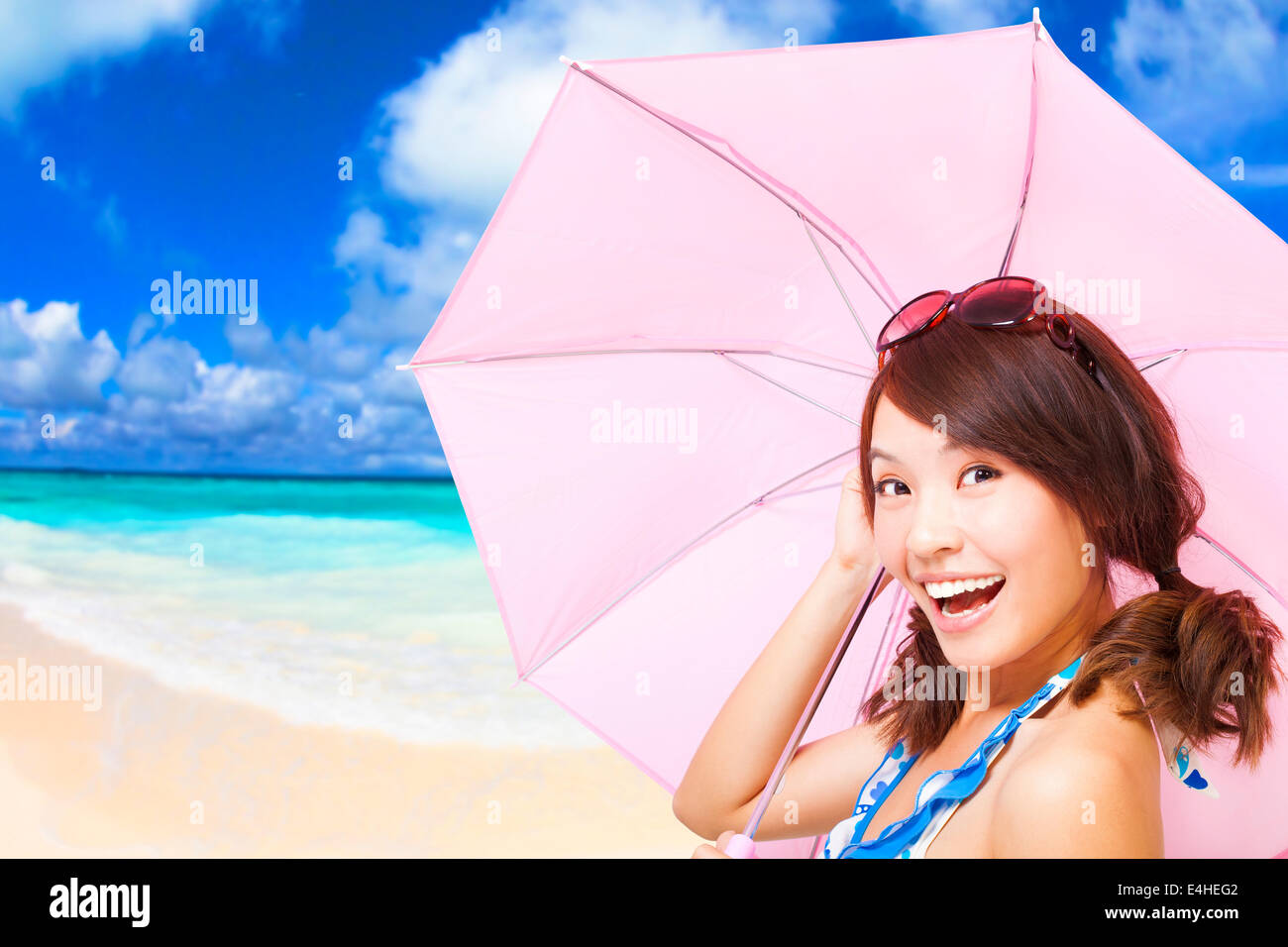 Female holding umbrella hires stock photography and images Alamy