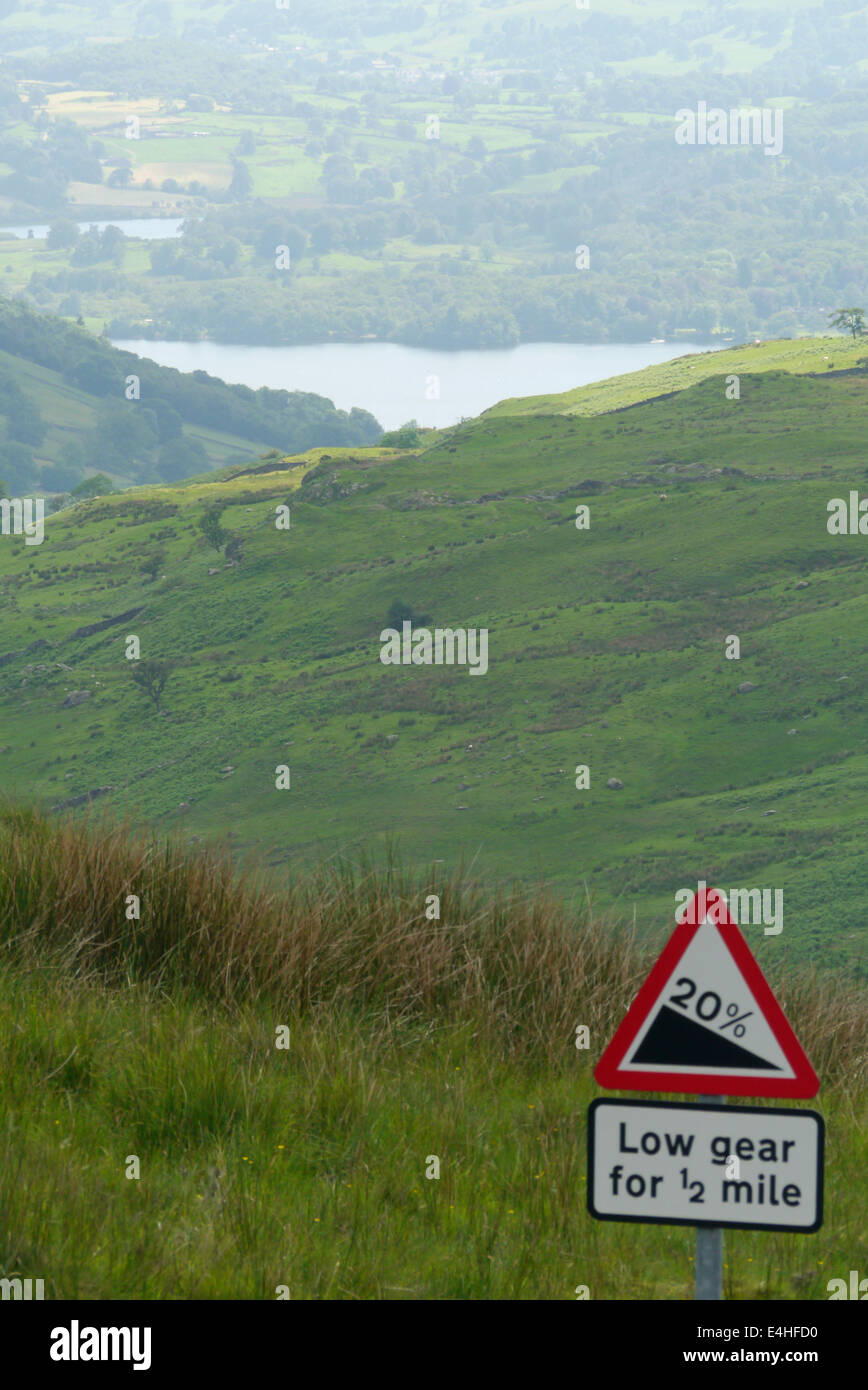 Lake windermere seen from the kirkstone pass Stock Photo Alamy