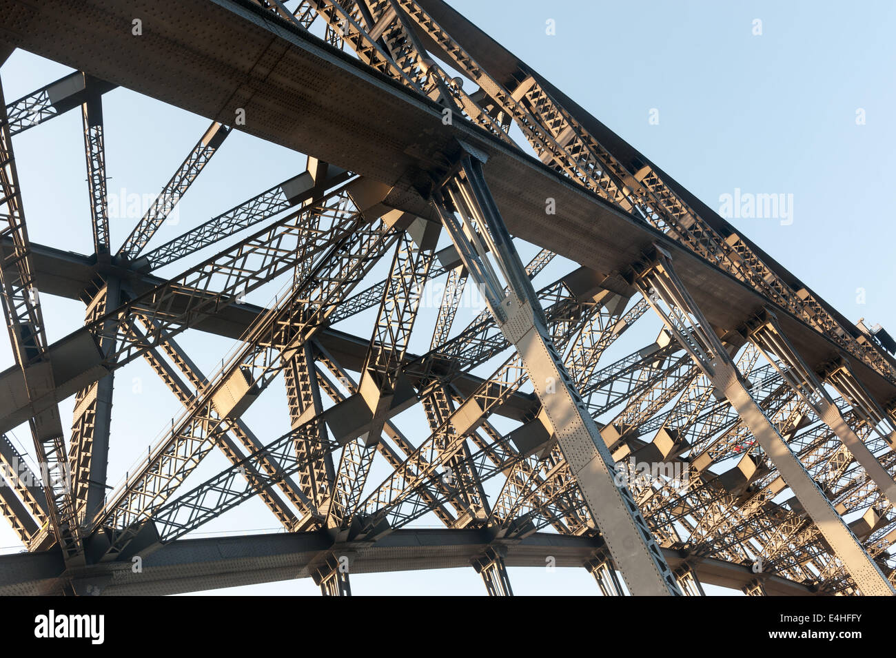Harbour bridge detail view in Sydney, Australia Stock Photo