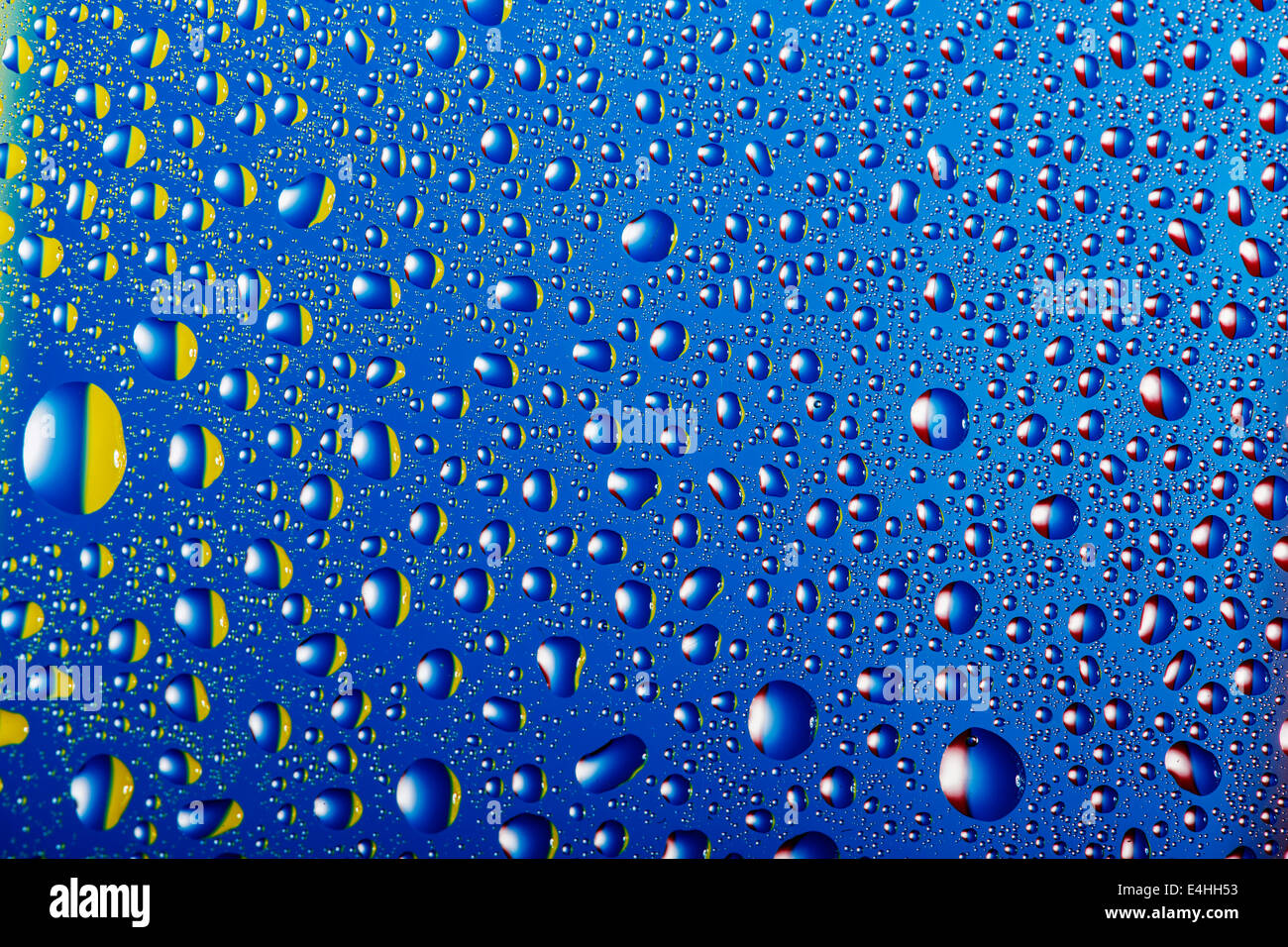 colored drops on the surface Stock Photo - Alamy