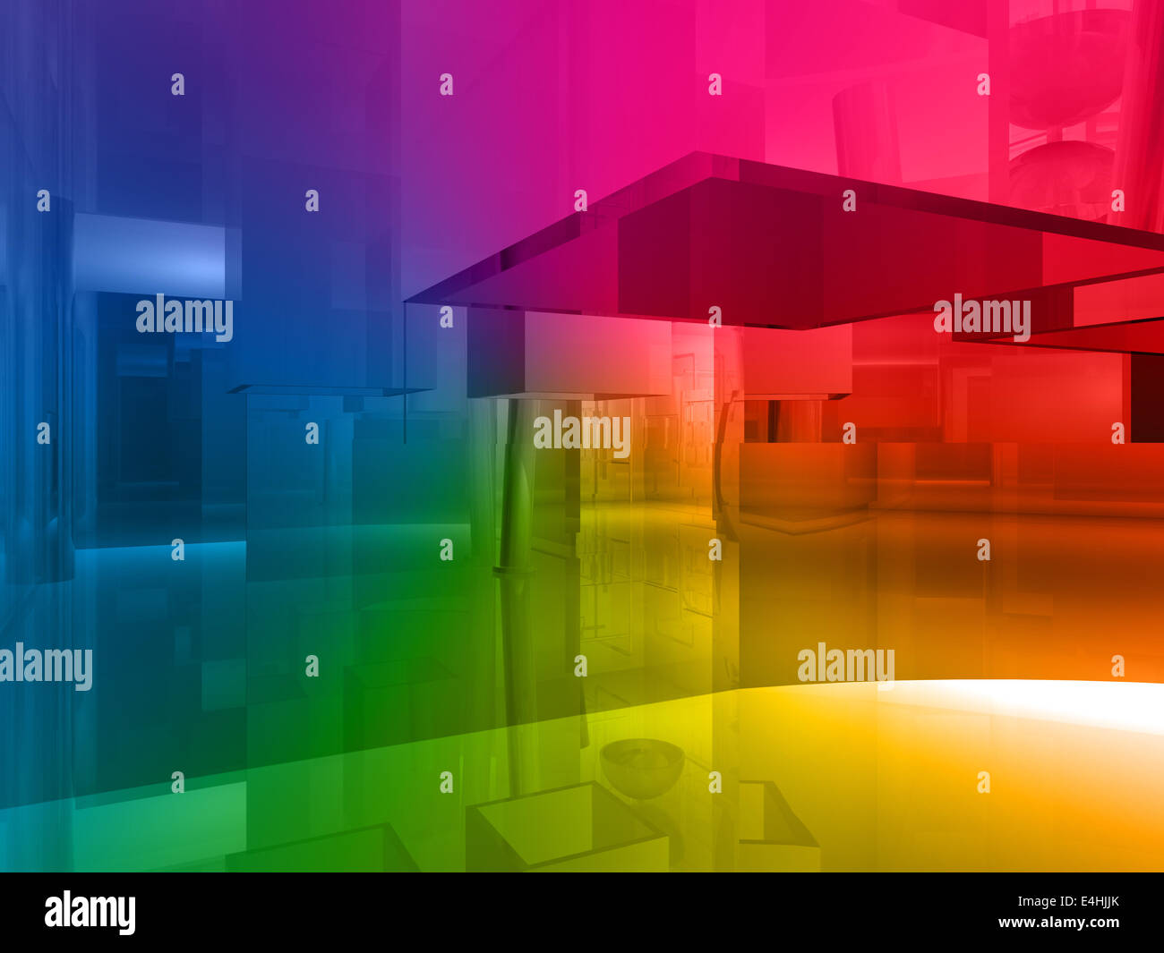 Color Code Open Space conceptual architecture, open space of colors Stock Photo - Alamy