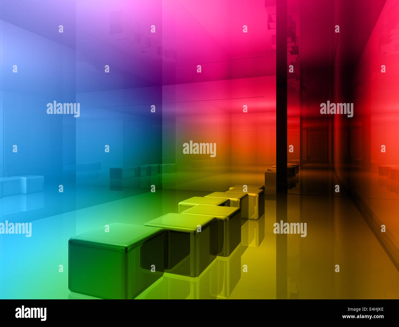 Color Code Open Space conceptual architecture, open space of colors Stock Photo - Alamy