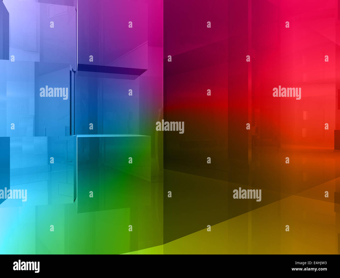 Color Code Open Space conceptual architecture, open space of colors Stock Photo - Alamy
