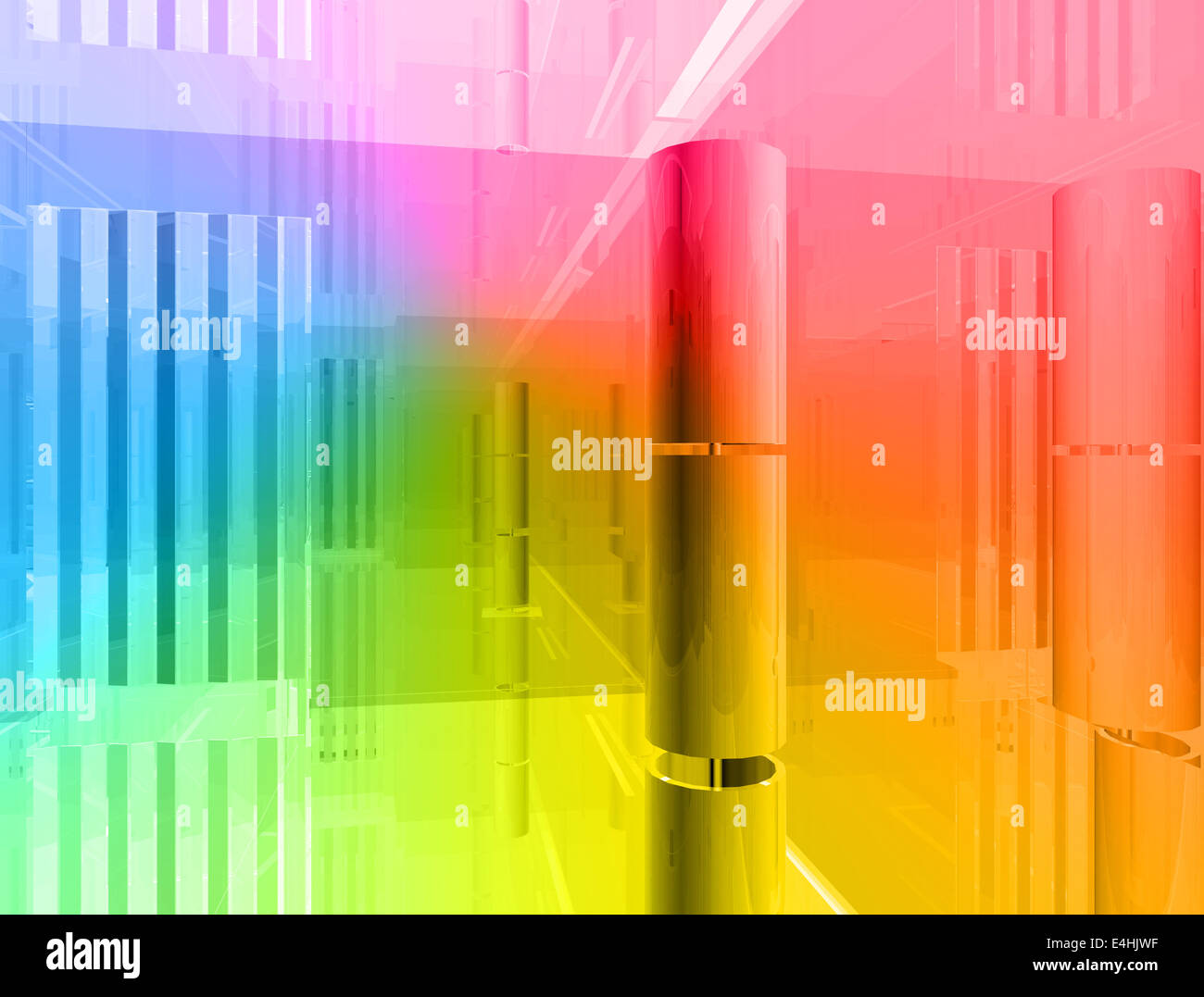 Color Code Open Space conceptual architecture, open space of colors Stock Photo - Alamy