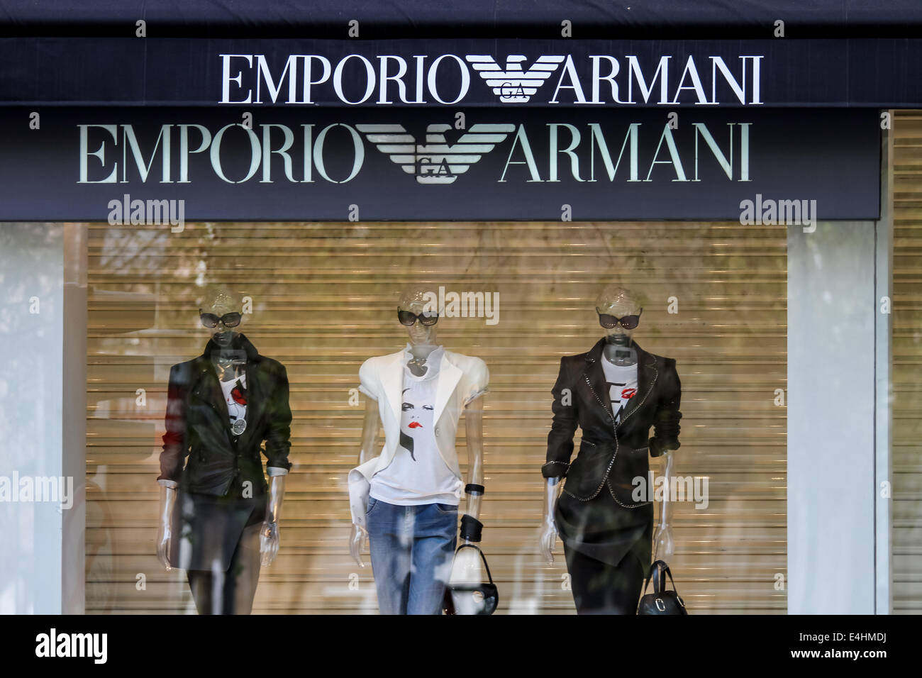 Emporio armani clothing fashion store hi res stock photography and images Alamy