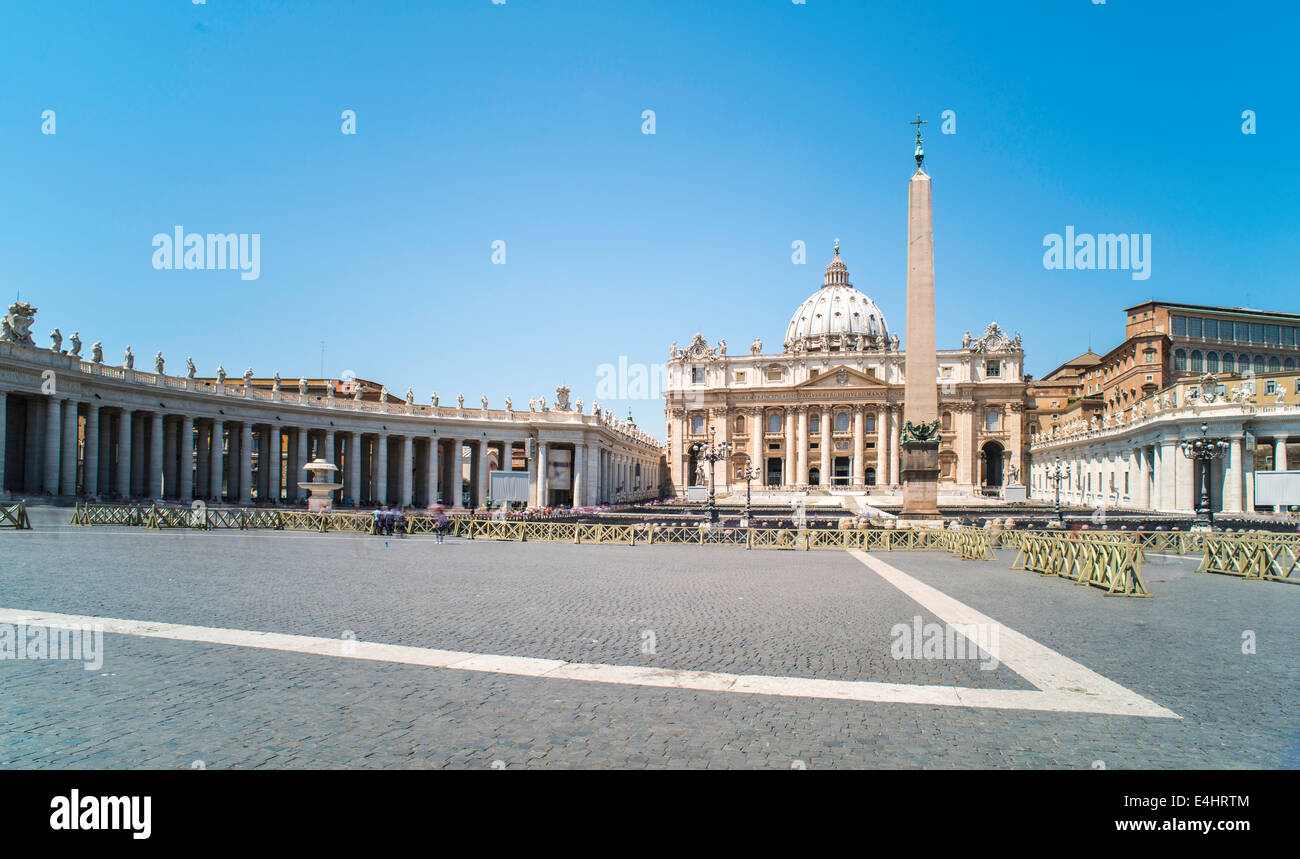 St. Peter's Squar, Vatican, Rome. General view Stock Photo