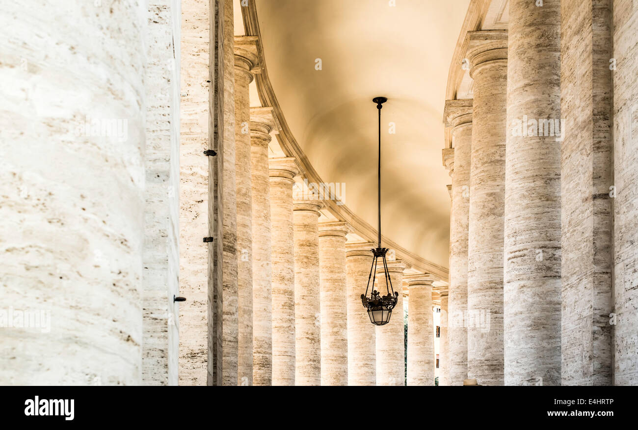 St. Peter's Squar, Vatican, Rome. Architectural details Stock Photo