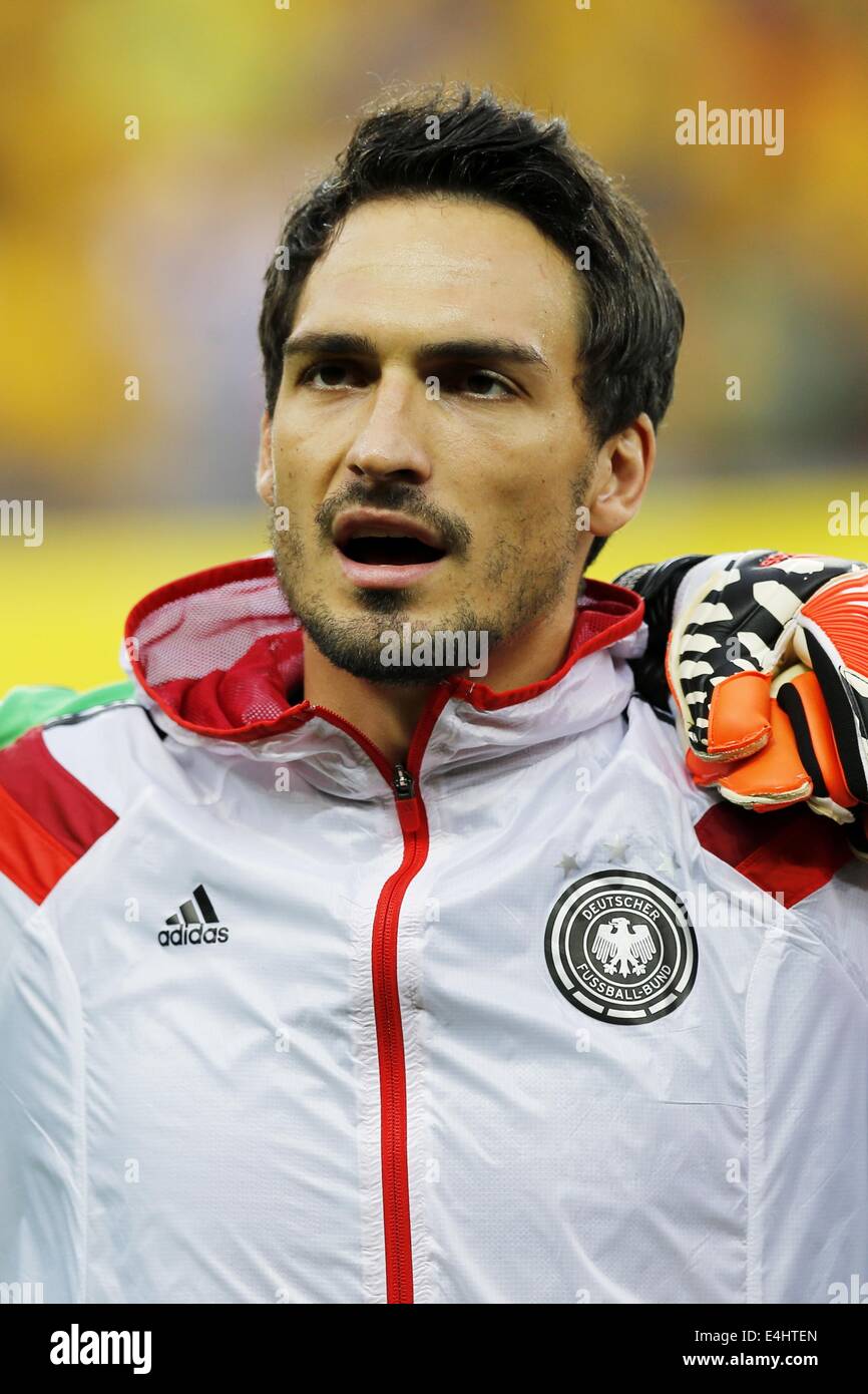 Mats Hummels (GER), JULY 8, 2014 - Football / Soccer : FIFA World Cup Brazil 2014 Semi Final match between Brazil and Germany at the Estadio Mineirao in Belo Horizonte, Brazil. (Photo by AFLO) [3604] Stock Photo