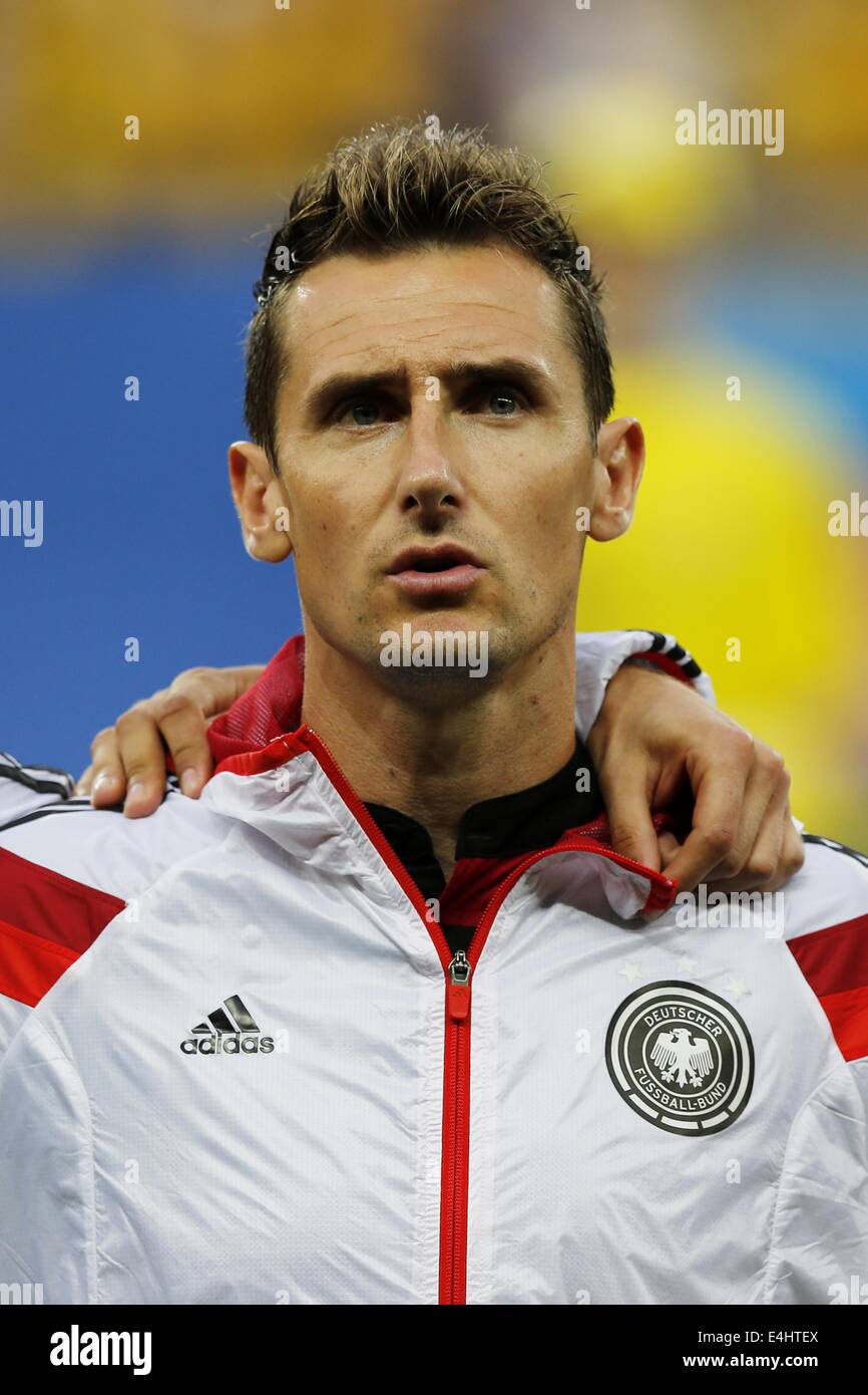 Miroslav Klose (GER), JULY 8, 2014 - Football / Soccer : FIFA World Cup Brazil 2014 Semi Final match between Brazil and Germany at the Estadio Mineirao in Belo Horizonte, Brazil. (Photo by AFLO) [3604] Stock Photo