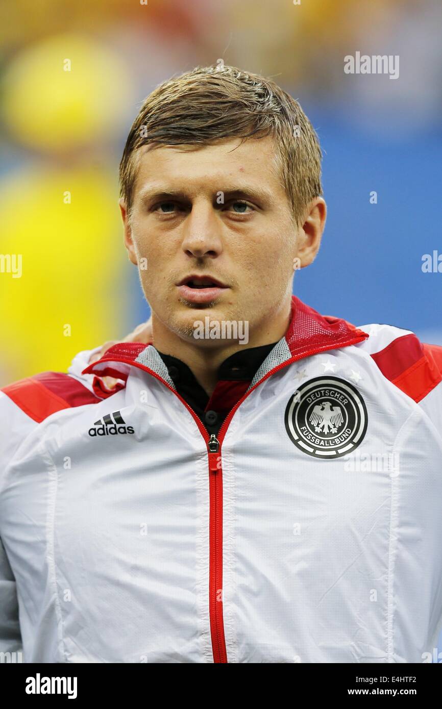 Toni Kroos (GER), JULY 8, 2014 - Football / Soccer : FIFA World Cup Brazil 2014 Semi Final match between Brazil and Germany at the Estadio Mineirao in Belo Horizonte, Brazil. (Photo by AFLO) [3604] Stock Photo
