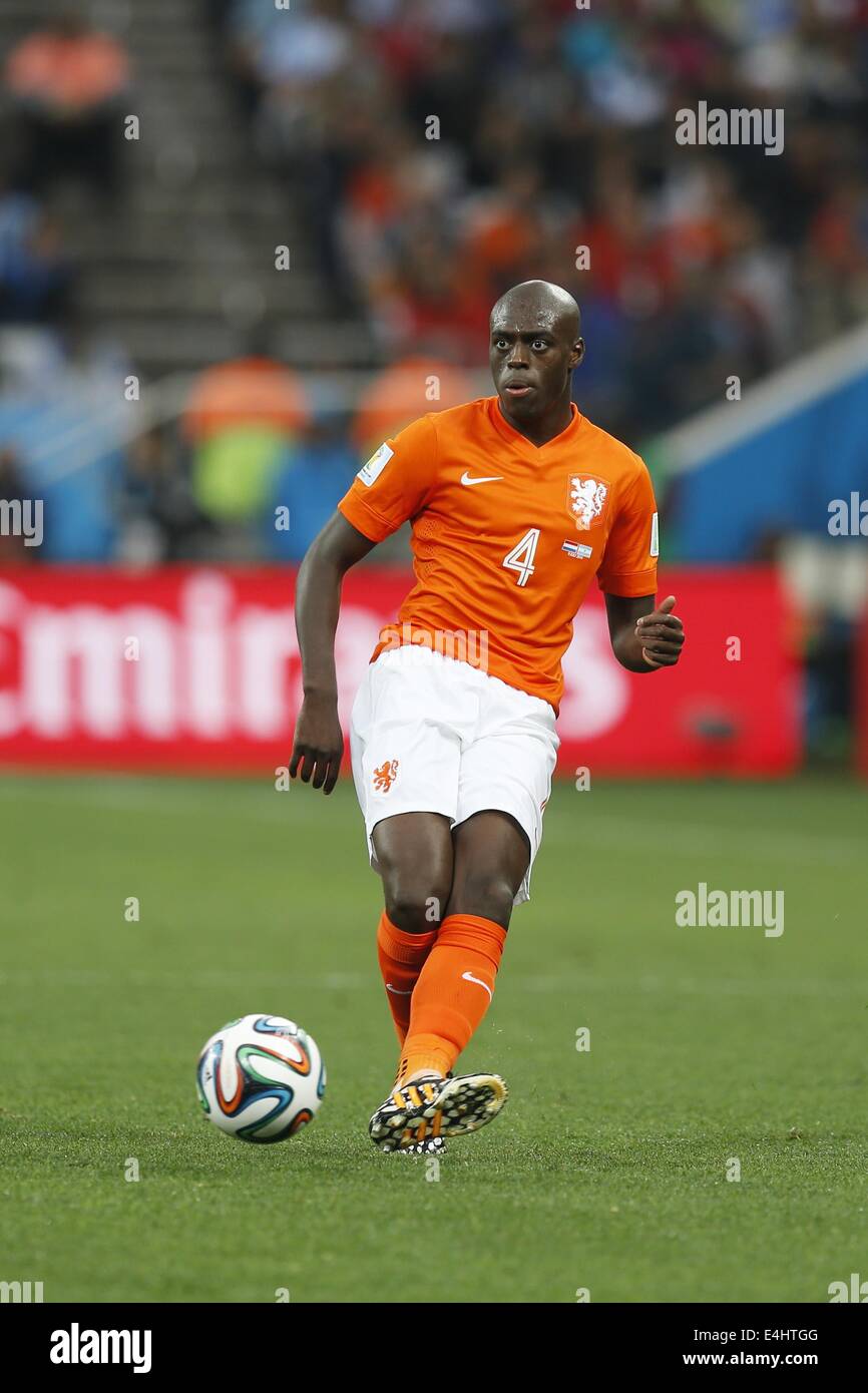 Bruno Martins Indi (NED), JULY 9, 2014 - Football / Soccer : FIFA World Cup 2014 semi-final match between Netherlands 0(2-4)0 Argentina at Arena De Sao Paulo Stadium in Sao Paulo, Brazil. (Photo by AFLO) [3604] Stock Photo