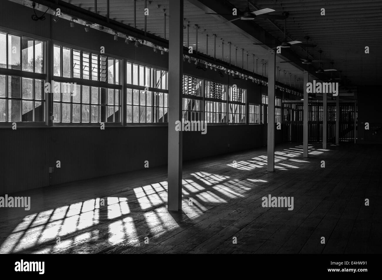 An old factory now an arts space at Cockatoo Island in Sydney Stock Photo