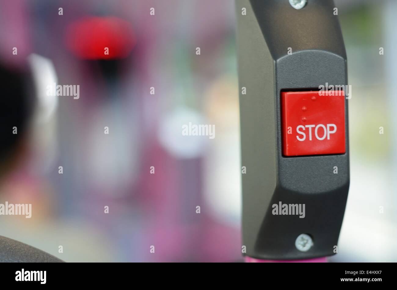 Bus Stop Button Stock Photo - Alamy