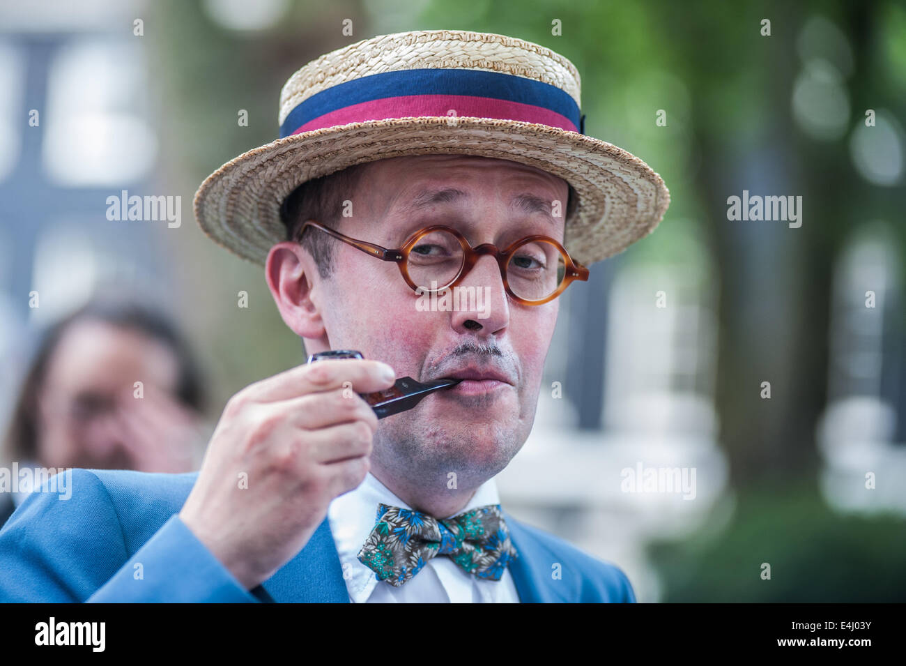 London, UK. 12th July, 2014. Reveller's picnic at the Chap Olympiad
