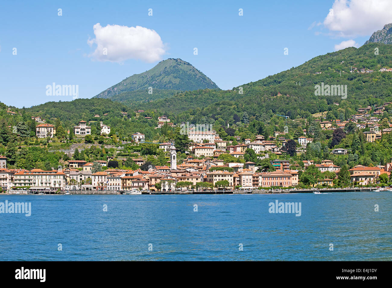 Panoramic view of Cernobbio town (Como lake, Italy Stock Photo - Alamy