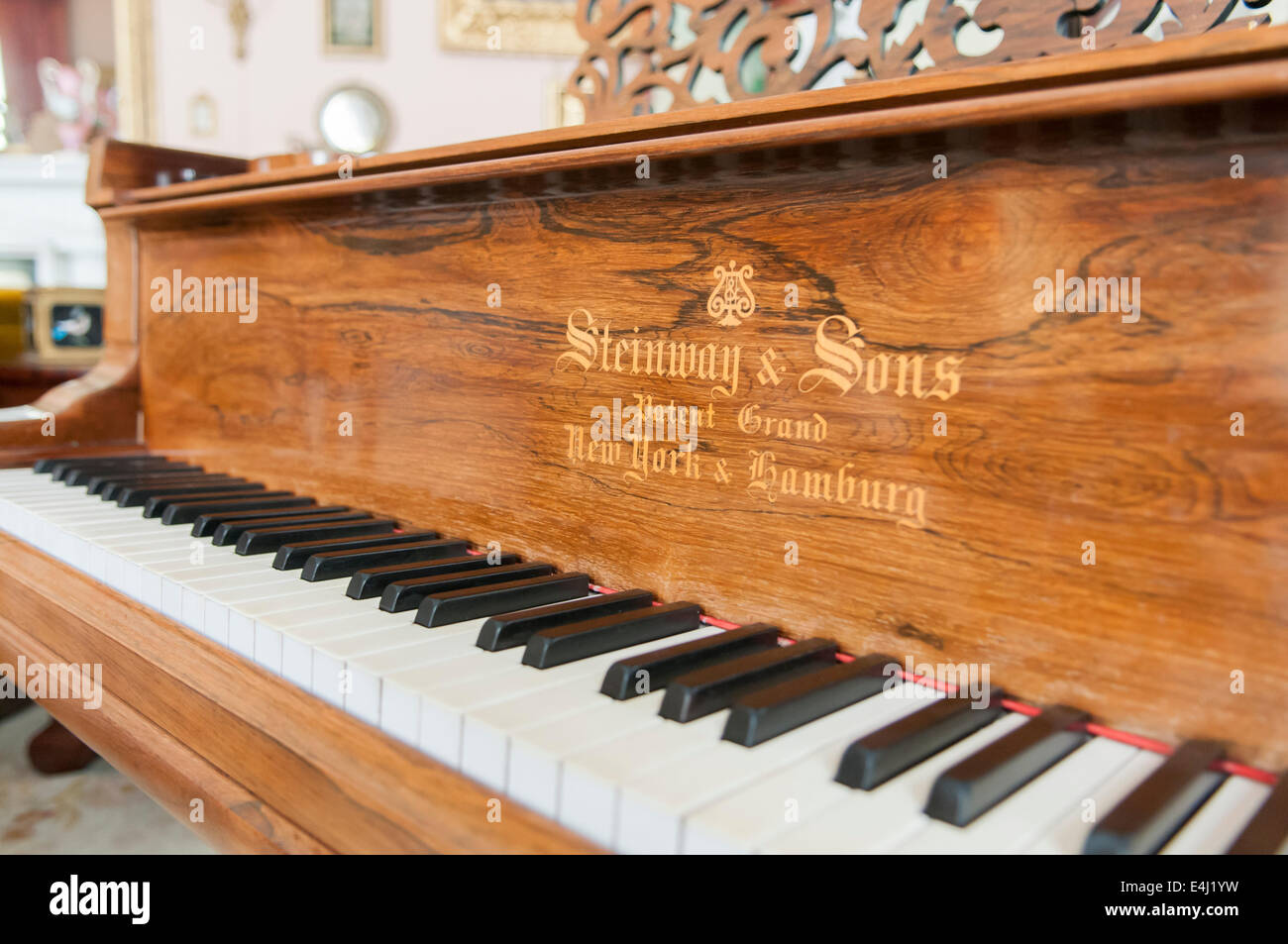 A 19th Century Steinway piano. Stock Photo