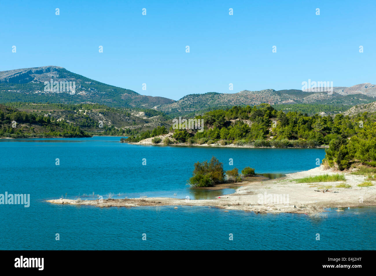 Griechenland, Rhodos, Apolakkia, Stausee Limni Apolaklias Stock Photo ...