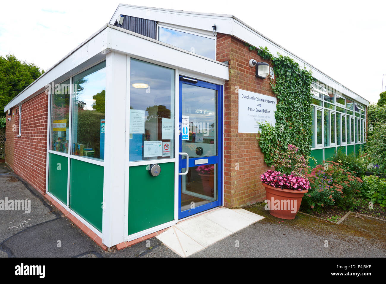 Community Library And Parish Council Office Dunchurch Warwickshire Stock Photo