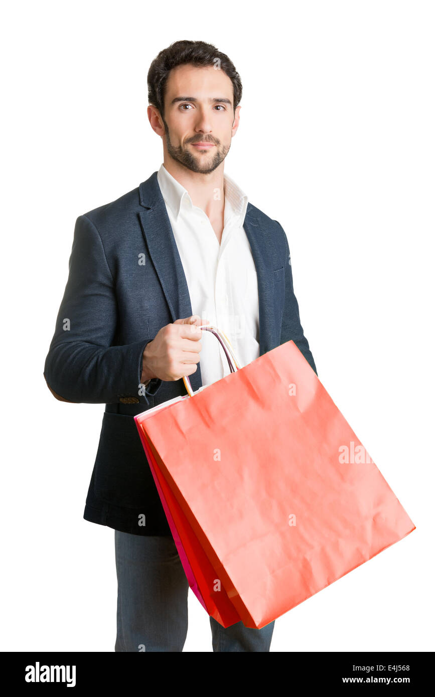 Shopping bag man deals