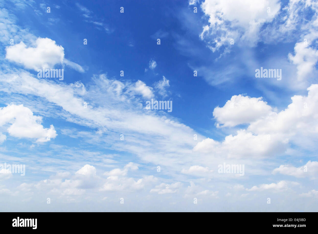 clouds in the blue sky. Stock Photo
