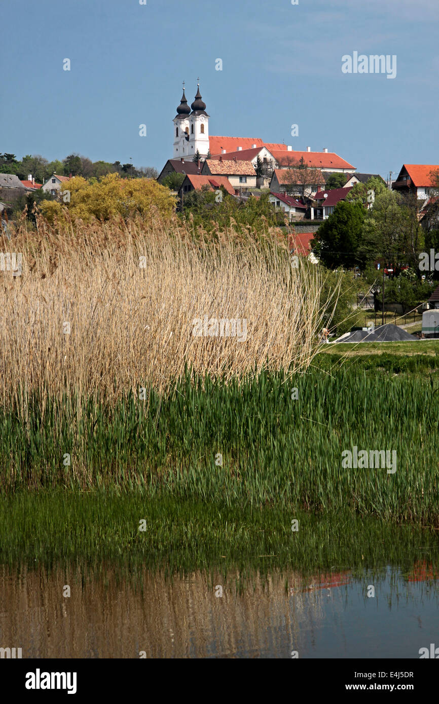 The small village of Tihany at Lake Balaton Hungary Stock Photo