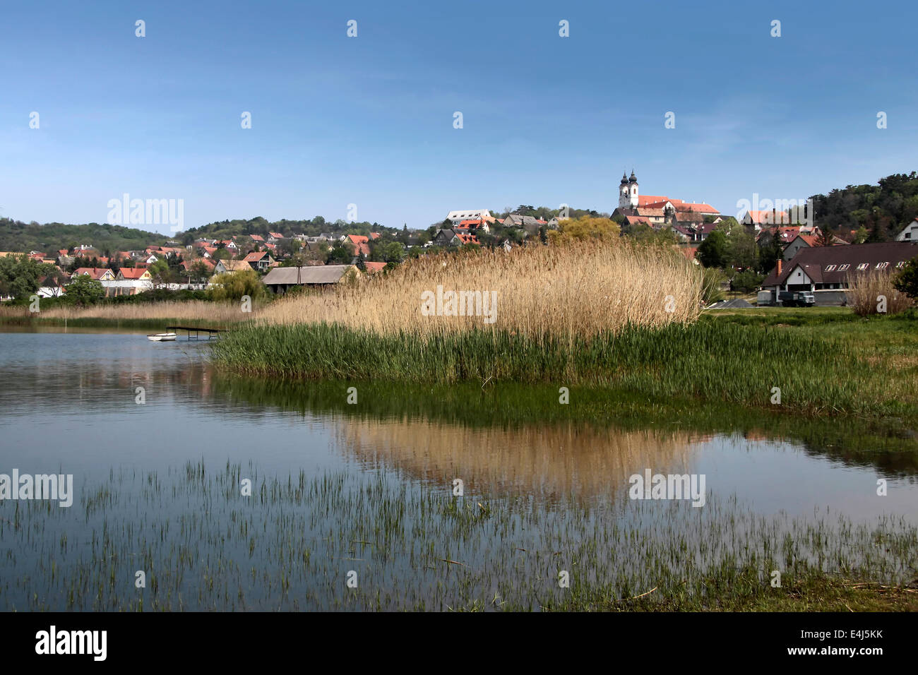 The small village of Tihany at Lake Balaton,  Hungary Stock Photo