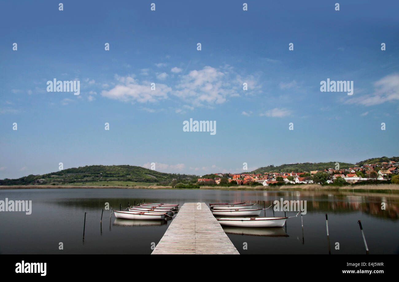Landscape near Lake Balaton at Tihany, Hungary Stock Photo