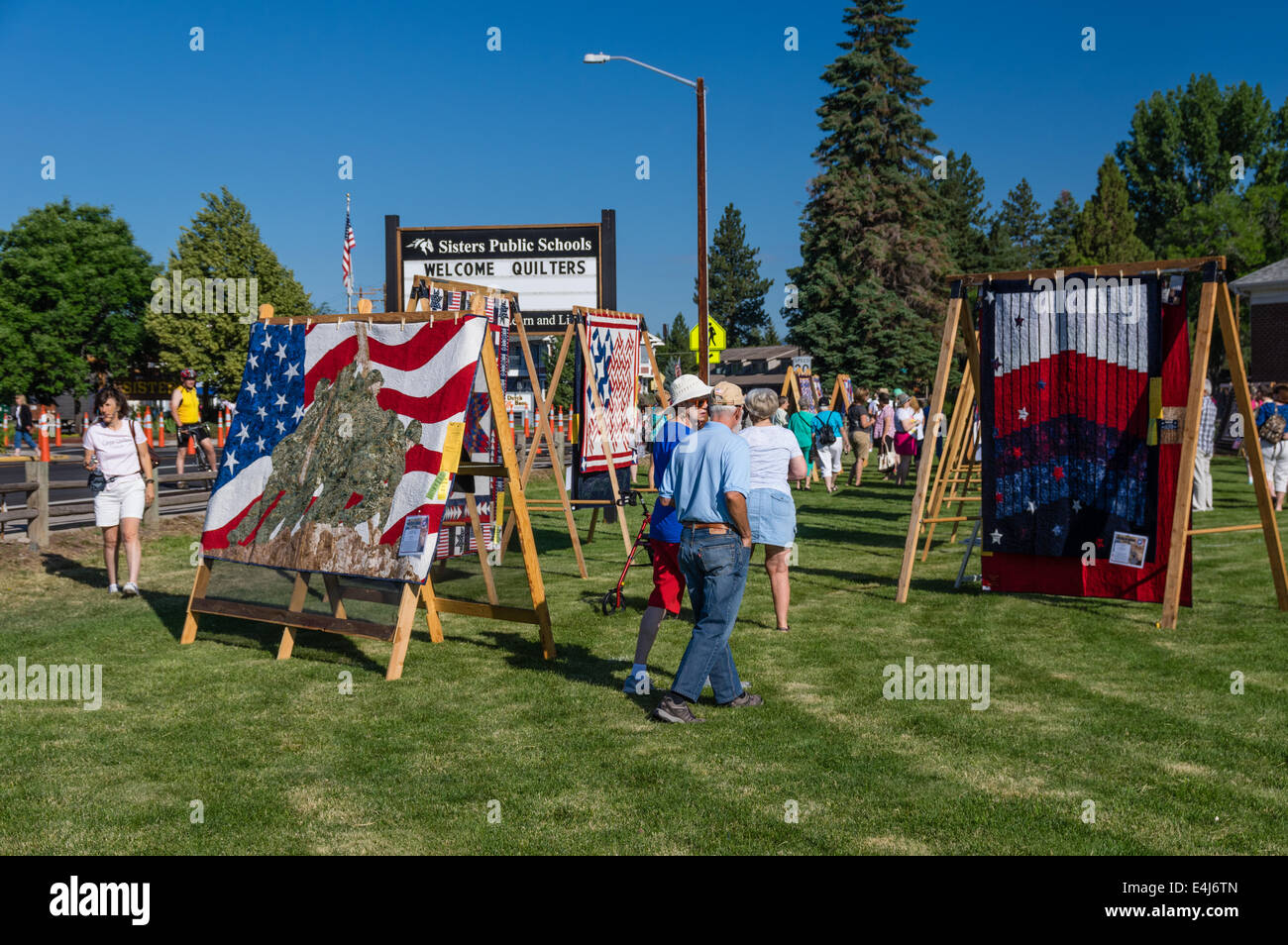 SISTERS, OREGON, July 12th, 2014. The annual Sisters, Oregon quilt