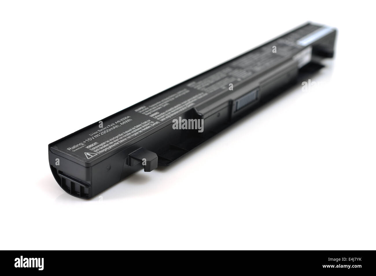 Laptop battery isolated Stock Photo