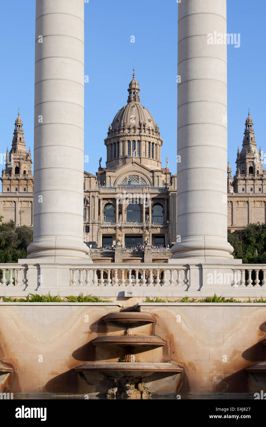 National Art Museum of Catalonia in Barcelona, Spain. Stock Photo