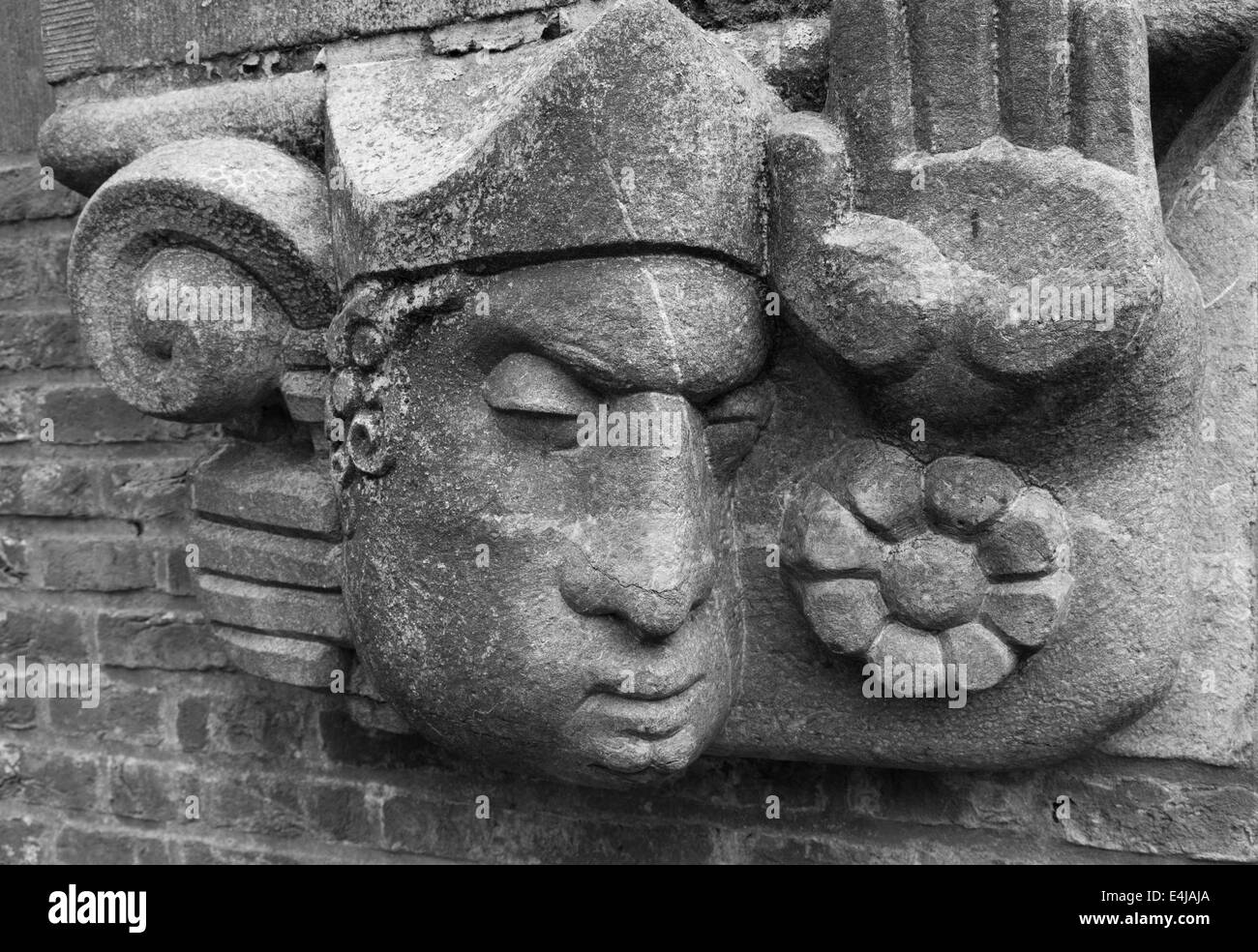 stone head of a statue in utrecht, netherlands Stock Photo Alamy