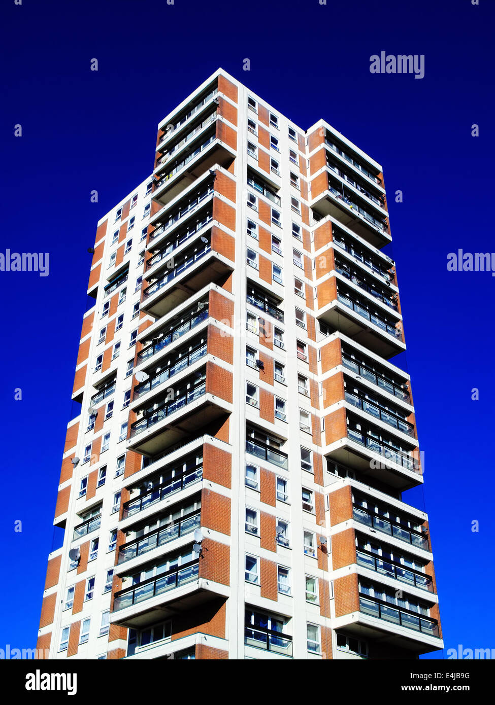 Modern public council housing apartments skyscraper tower block in London, England, UK Stock Photo