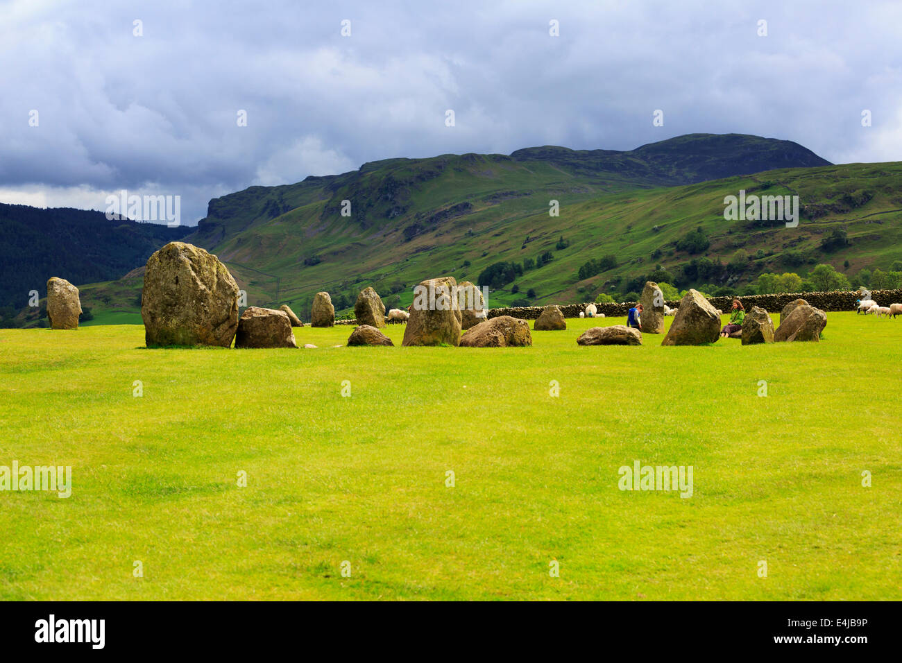 Castlerigg Stone Circle, Lake District, Cumbria Stock Photo