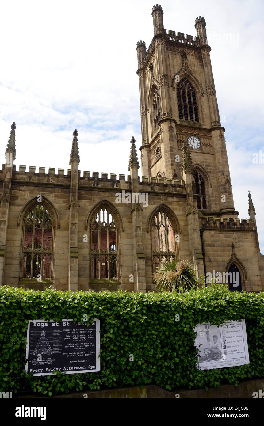 Church of St Luke also known as the Bombed out church after damage