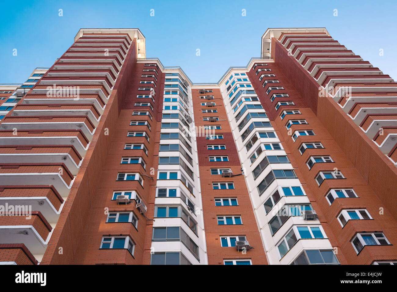 Modern apartment building in Moscow, Russia Stock Photo Alamy