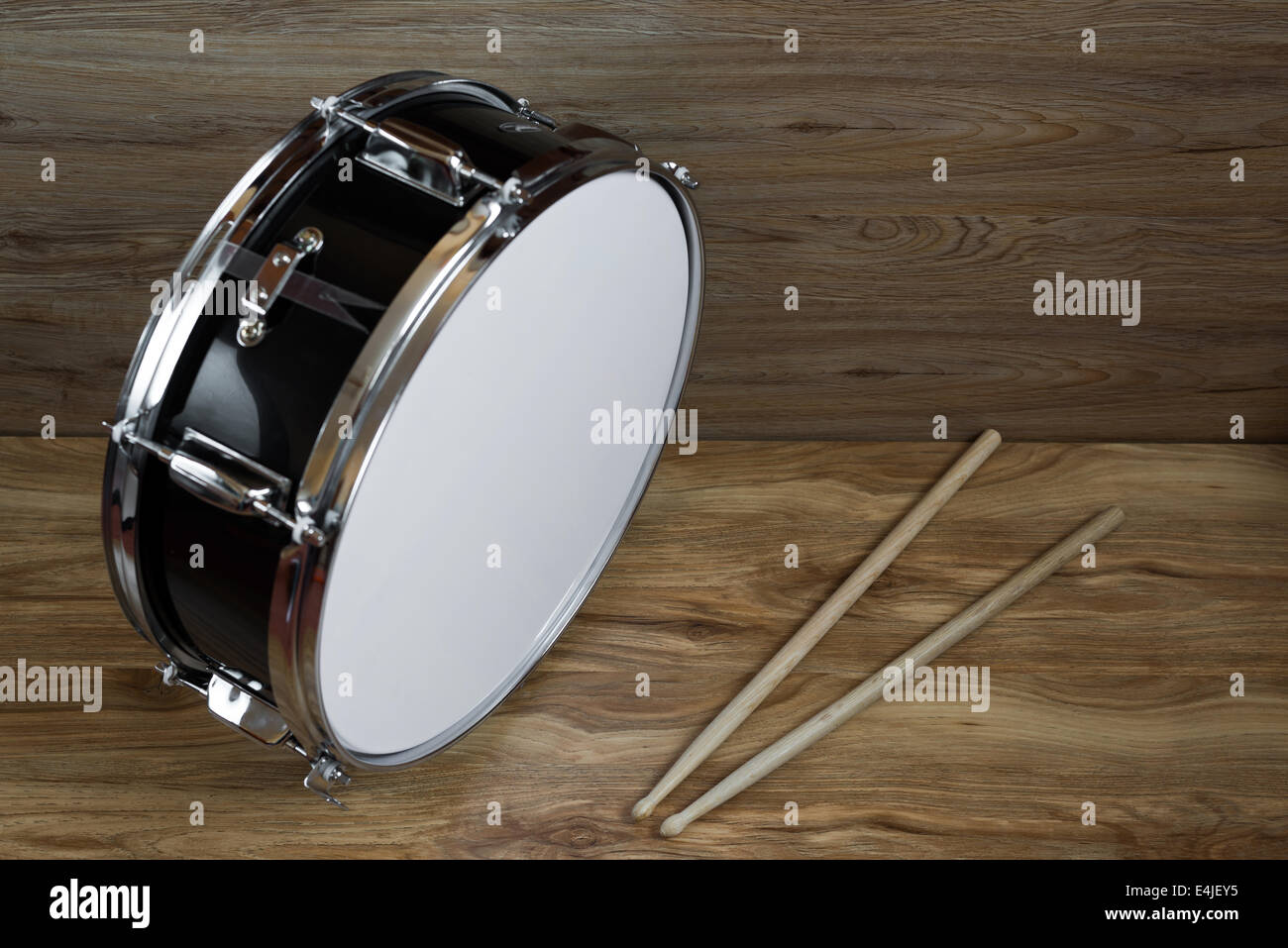 Drum and drumsticks Stock Photo Alamy