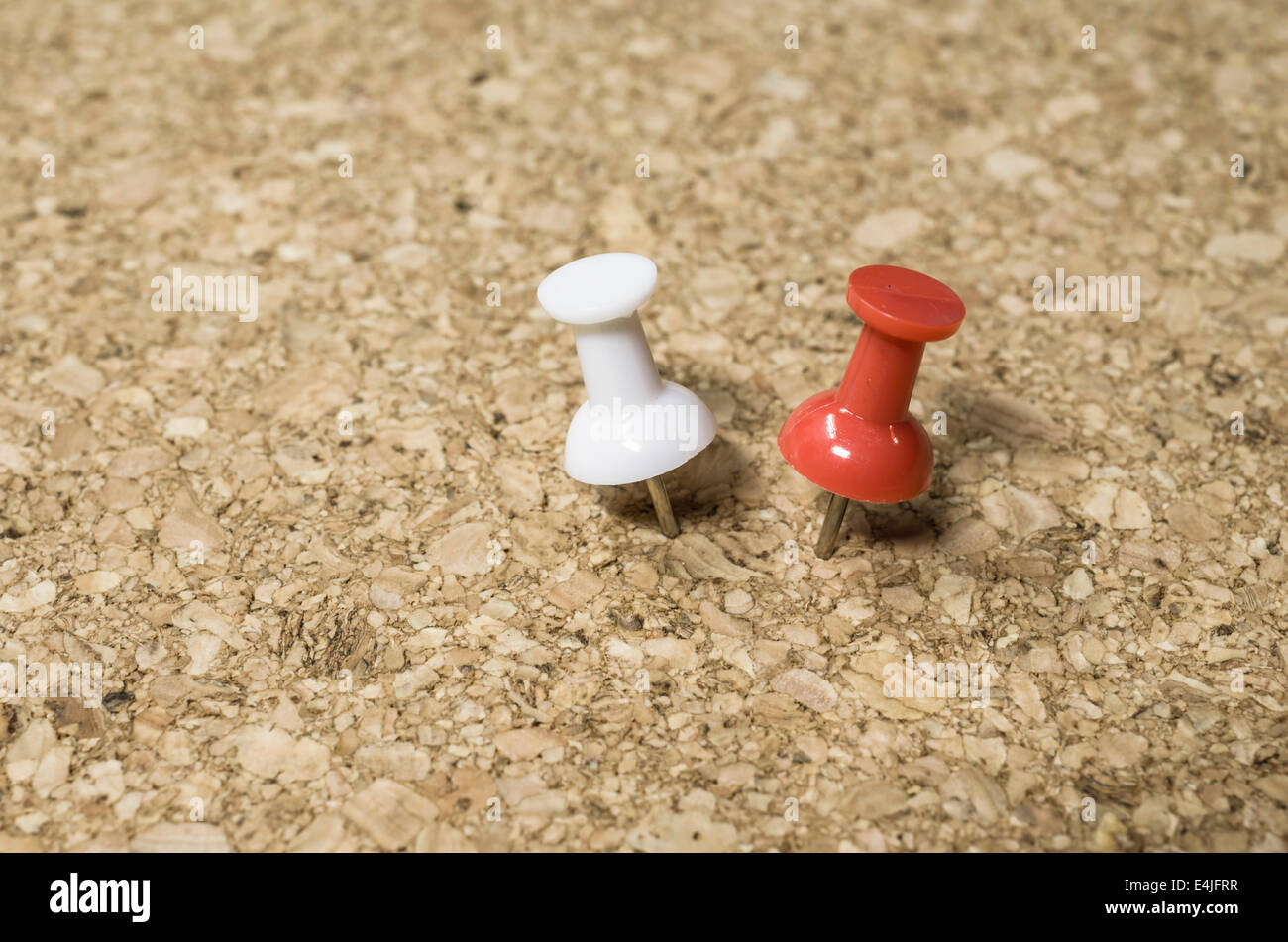 pins on a cork board Stock Photo Alamy