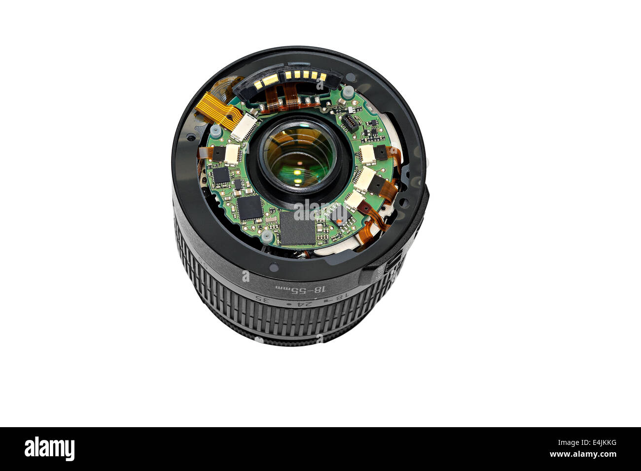 lens, disassembled, photo, isolated, digital, part, electronic, device, focus, detail, inside, repair, optical, screw, complex, Stock Photo