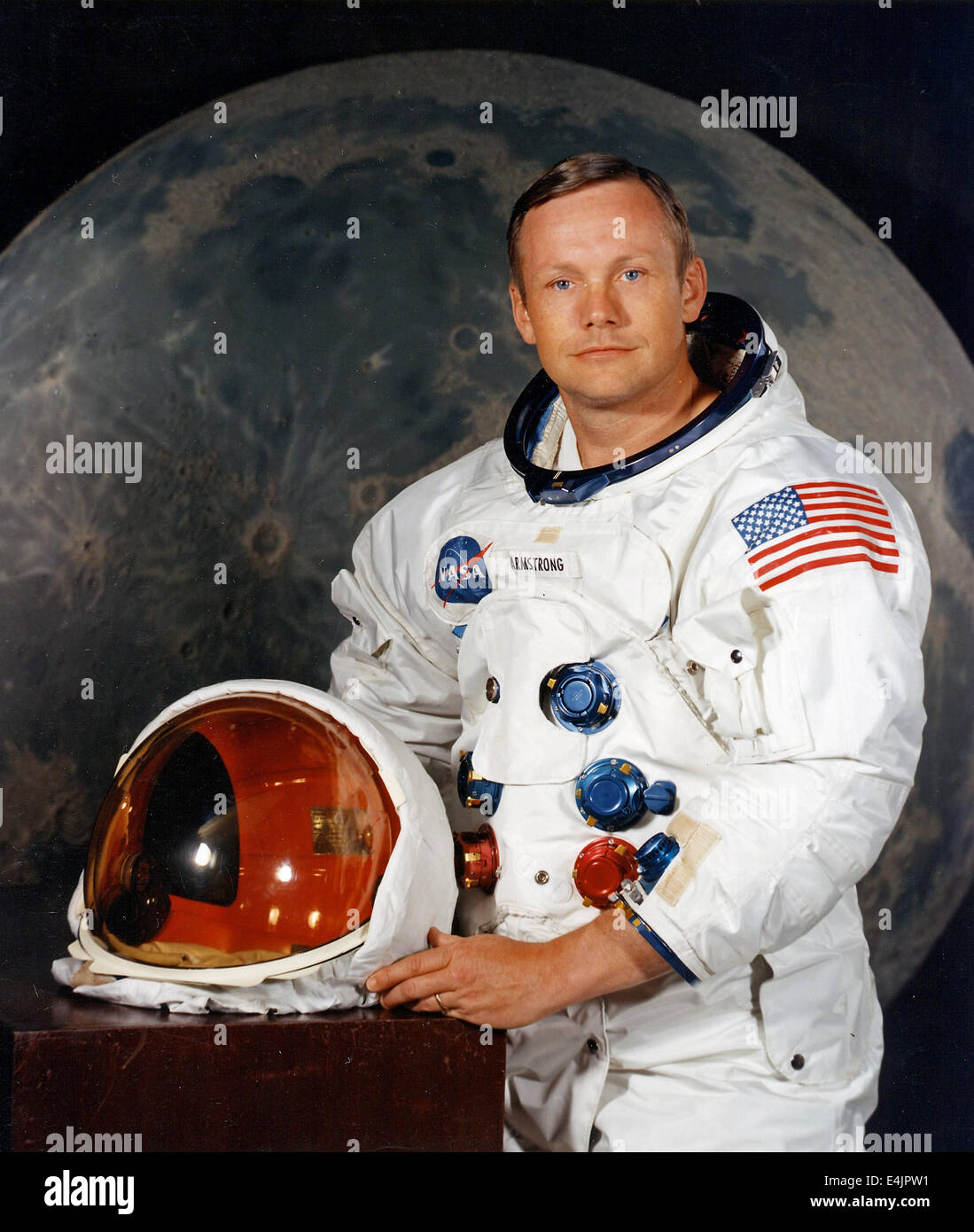 Neil Armstrong, portrait of Apollo 11 Commander Neil A. Armstrong Stock Photo