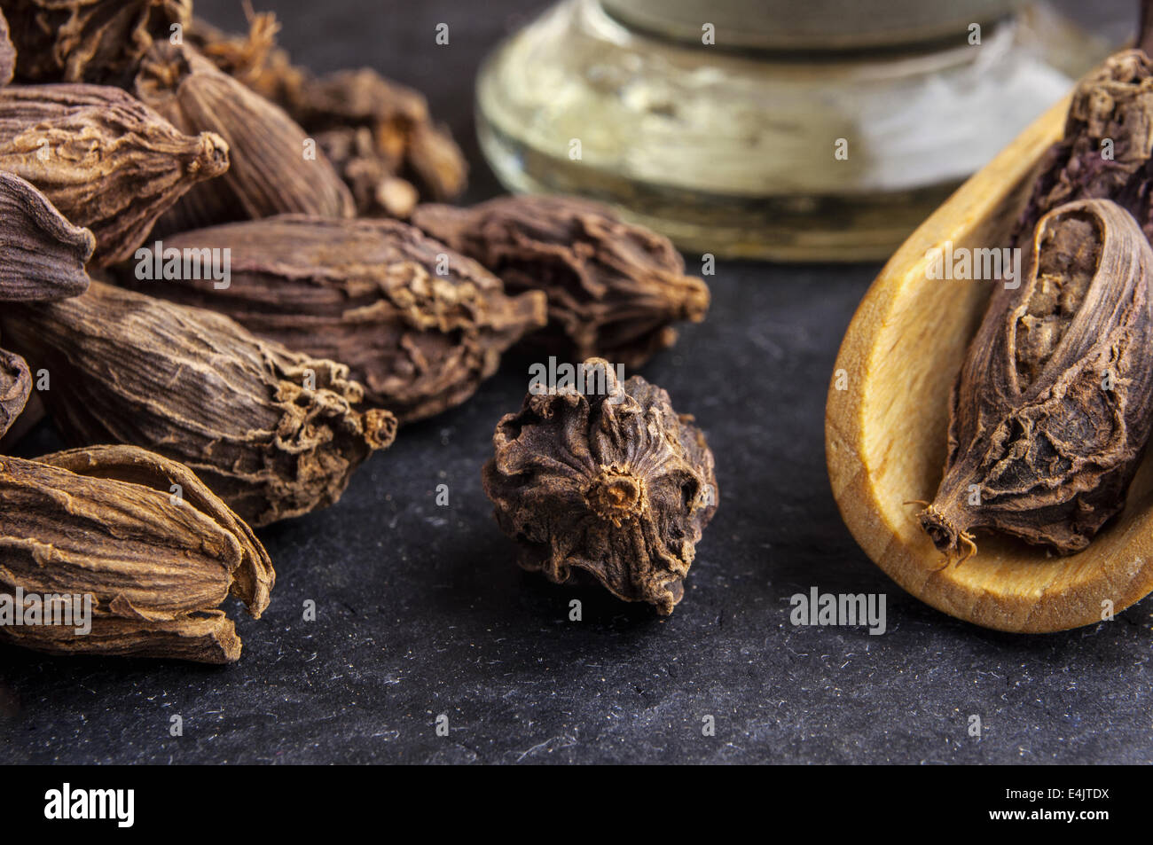 Black cardamom pods Stock Photo Alamy
