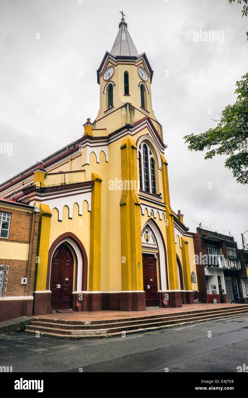 a Church in San Martin, Meta, Colombia Stock Photo