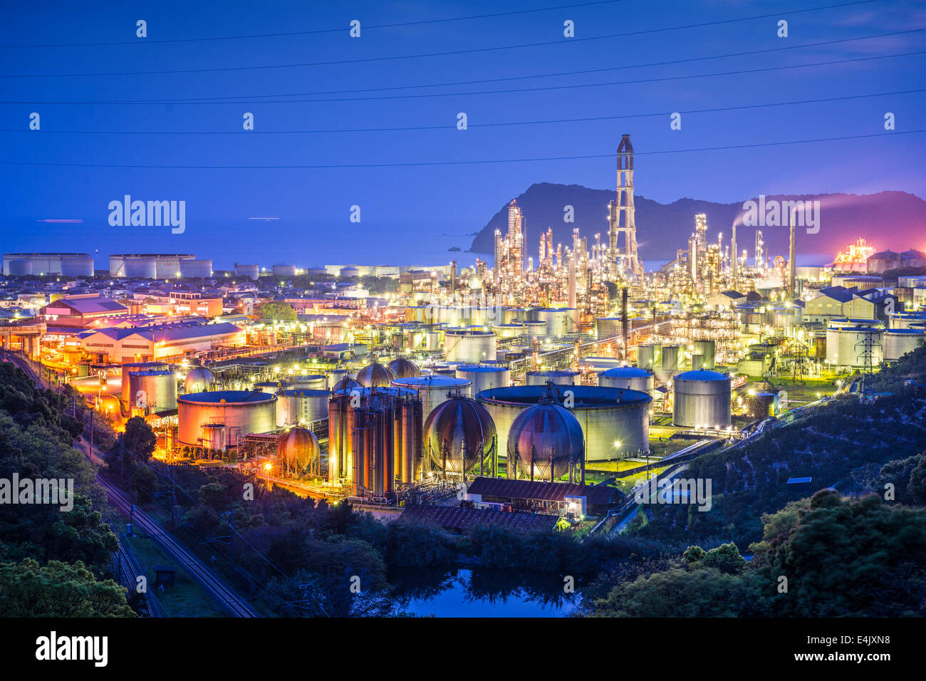 Oil Refineries in Wakayama, Japan Stock Photo Alamy