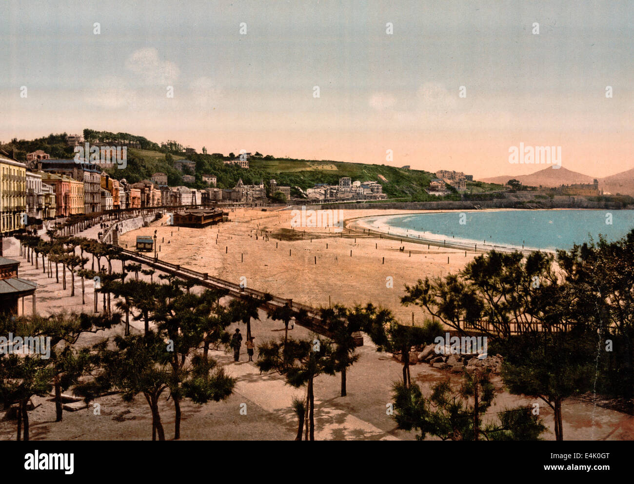 The beach, San Sebastian, Spain Stock Photo