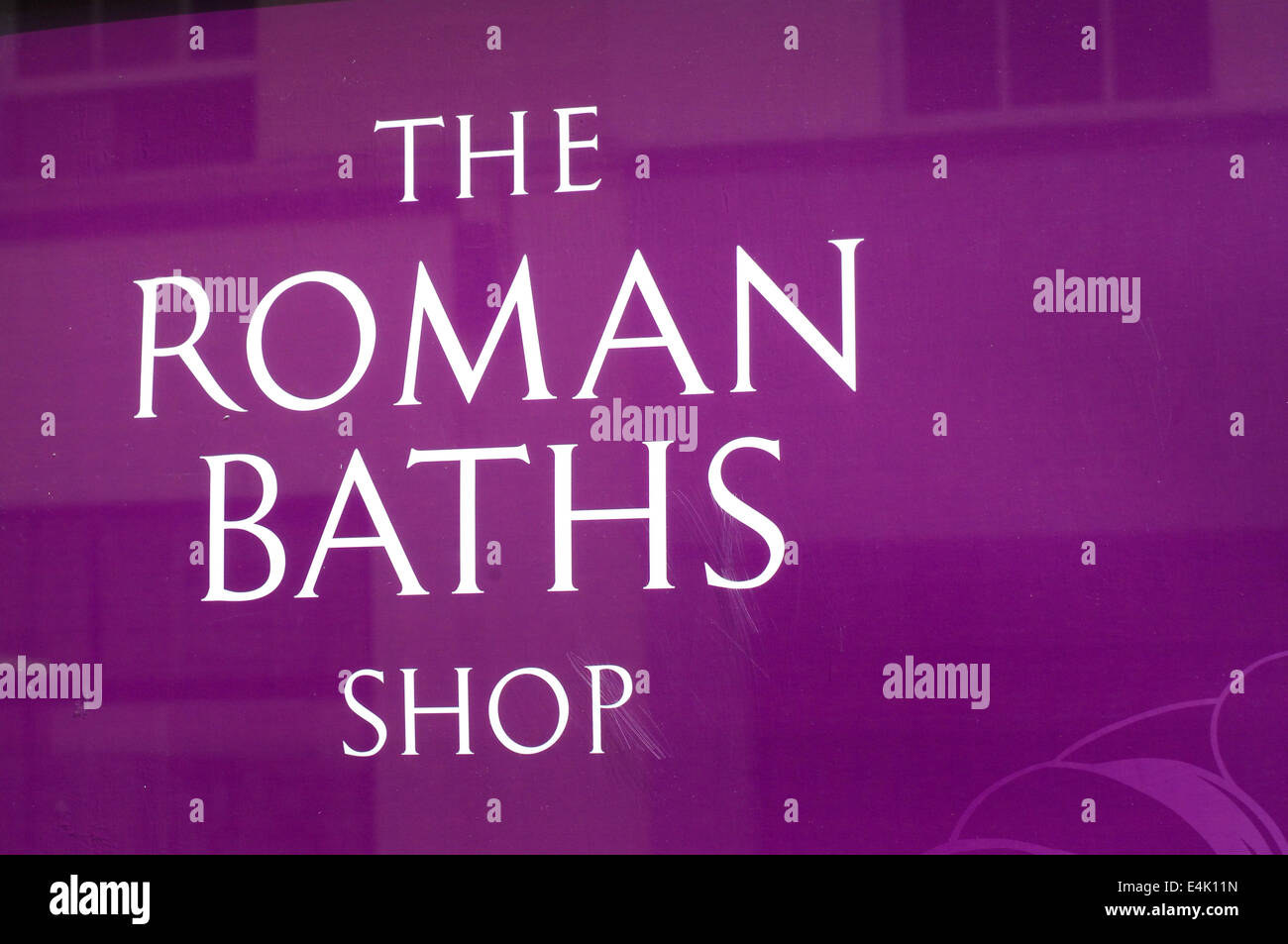 Roman Baths shop sign Stock Photo Alamy