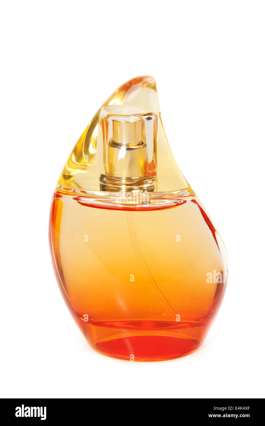 Yellow perfume bottle Stock Photo Alamy