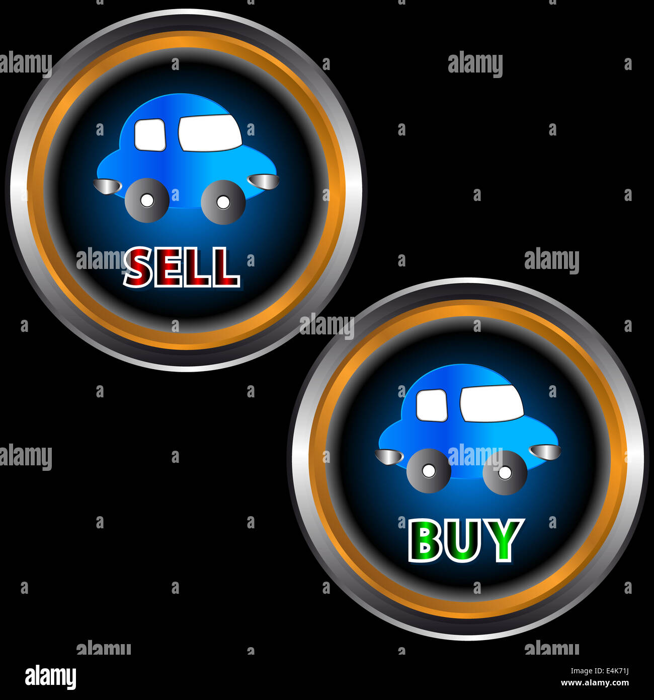 Buttons sell and buy Stock Photo Alamy