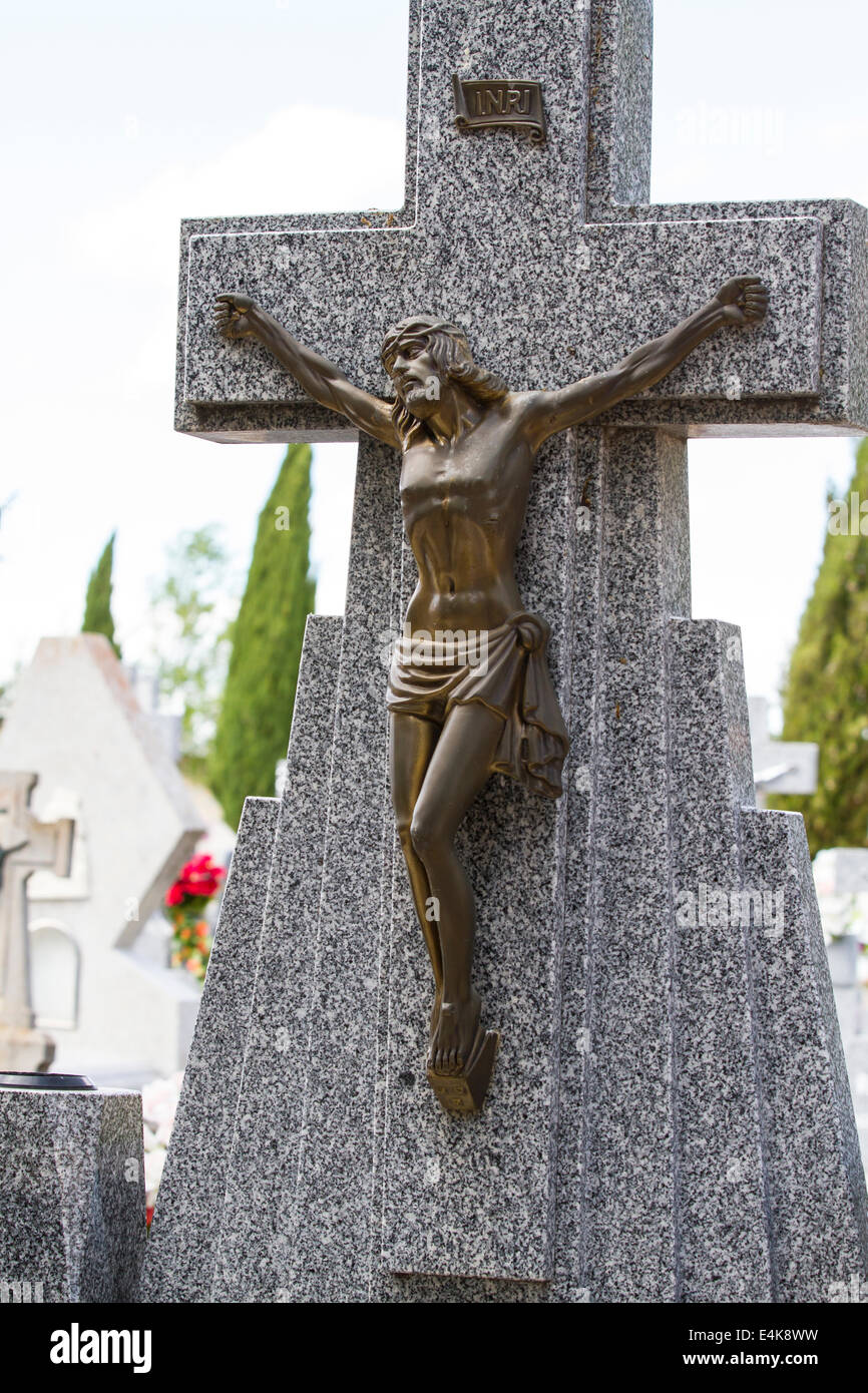 old cemetery with graves in Spanish holy place Stock Photo Alamy