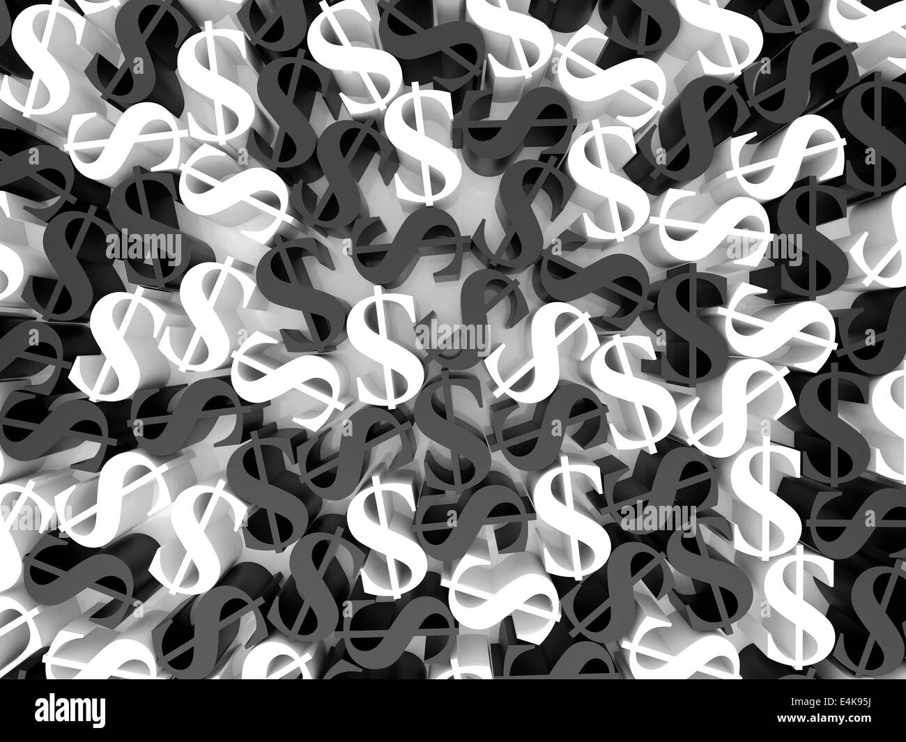 3d currency symbols Black and White Stock Photos & Images - Alamy