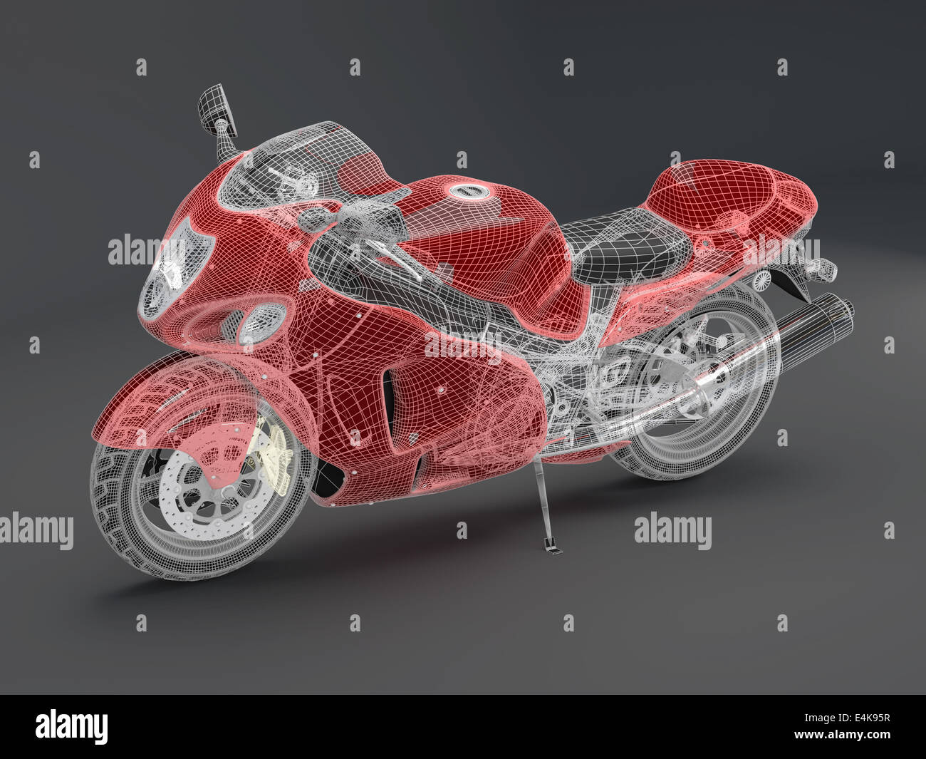 3d bike model Stock Photo Alamy