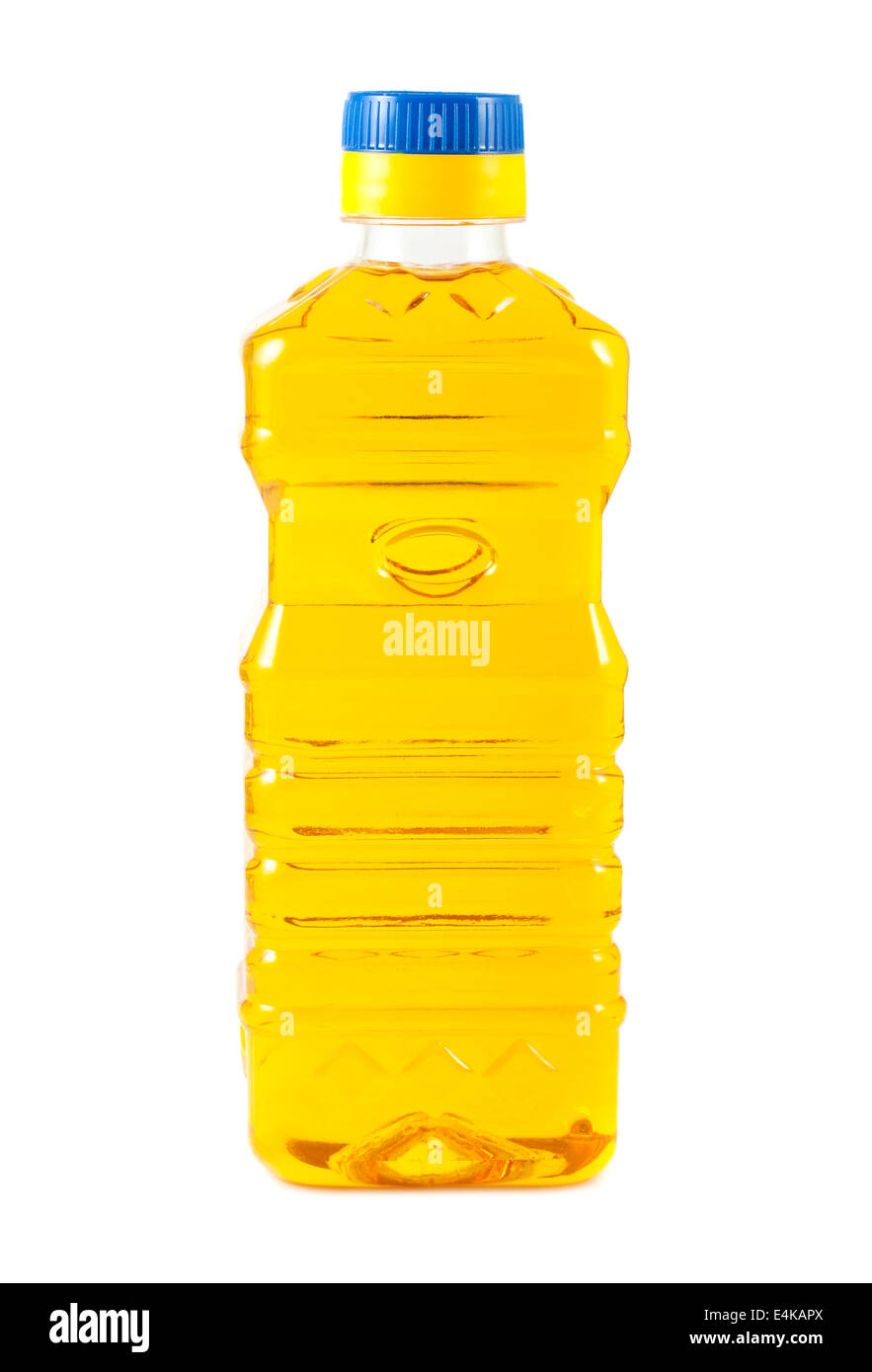 Plastic bottle sunflower oil isolated hires stock photography and